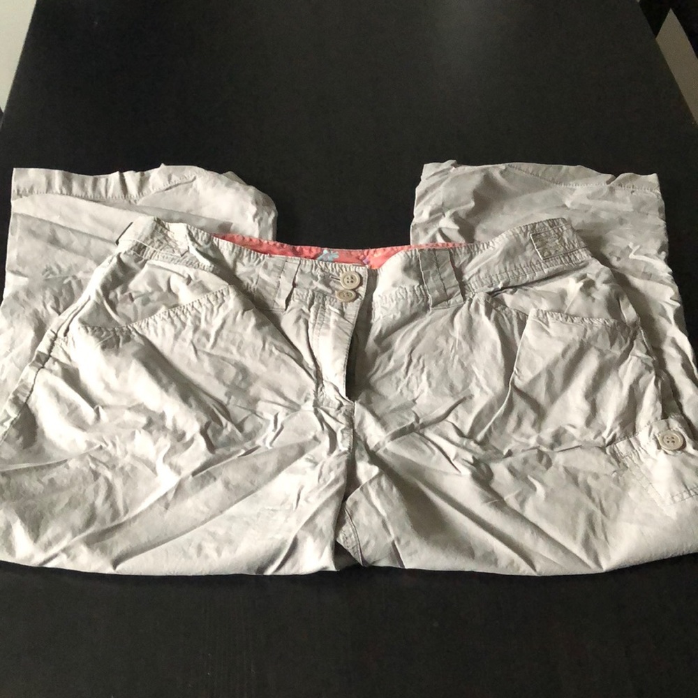 Gray capris